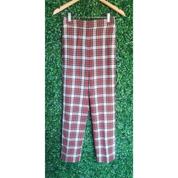 3. J.Crew Pull-on straight-leg bi-stretch wool pant in Snowy Stewart tartan - Picture 5 of 9